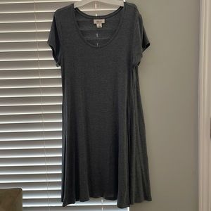 Style & Co gray T-shirt dress- very breezy and light for summer